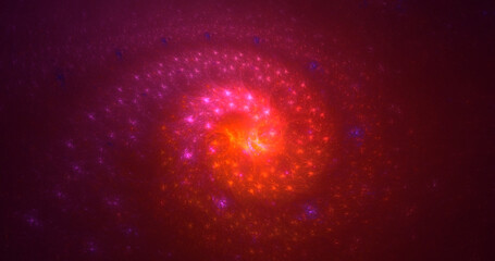 3D rendering abstract multicolor technology fractal light background