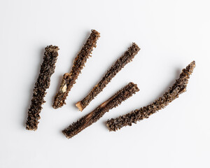 Natural dried treats for dogs. Treats for rewarding and training dogs. Dried meat products for...