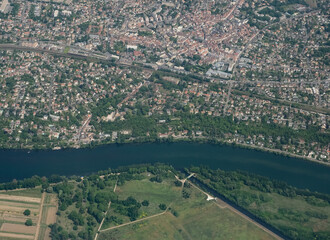 Aerial view of Paris