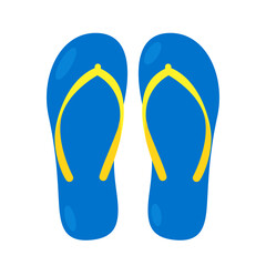 flip flops vector illustration summer Beach Slippers Clipart