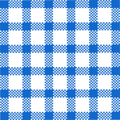 Abstract Vector Seamless blue plaid Checkered Squares Pattern