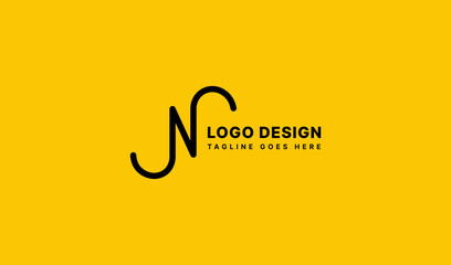 Line Letter N Logo. Usable for Business and Branding Company Logos. Flat Vector Logo Design Template Element.