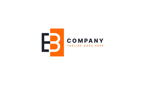 Geometric Letter EB Logo. Usable for Business and Branding Company Logos. Flat Vector Logo Design Template Element.