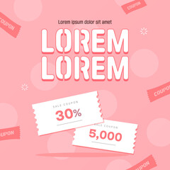 Variety of shopping banner typography