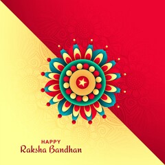 Rakhi for indian festival raksha bandhan card background