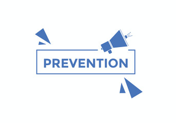 prevention Colorful web banner. vector illustration. prevention label sign template
