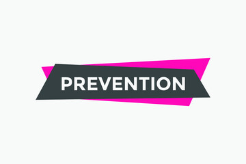 prevention Colorful web banner. vector illustration. prevention label sign template
