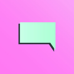 Obraz na płótnie Canvas Bubble speech text pink background vector