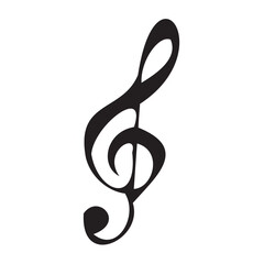 Musical note sign. Vector Illustration