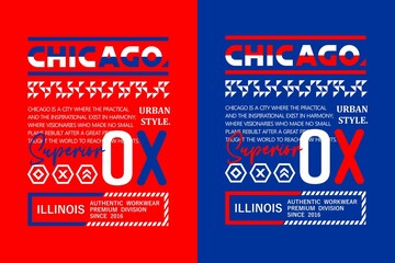 Chicago typography slogan for print t shirts
- 518036640