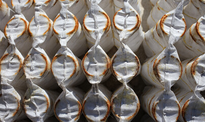 Springs on an old mattress