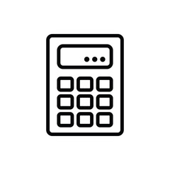 Calculator icon vector graphic illustration