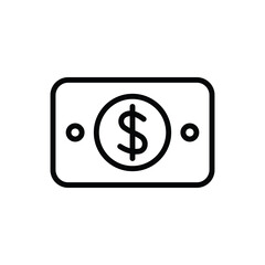 Obraz premium Money cash icon vector graphic illustration