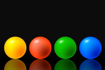 Circle geometric shape. Realistic Ball. Vector illustration. Stock image. 