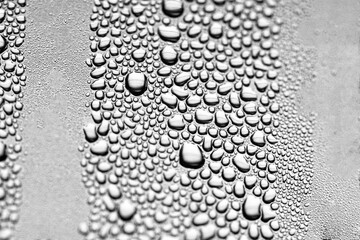 water droplets form a pattern