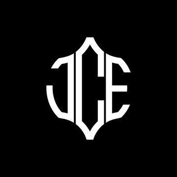 JCE letter logo. JCE best black background vector image. JCE Monogram logo design for entrepreneur and business.
