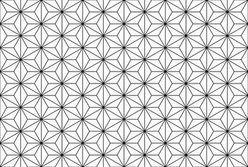 Asanoha lattice. Seamless traditional Japanese pattern