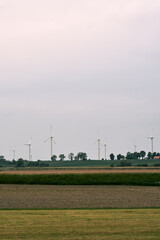 turbine power station in the field