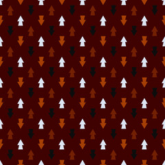 Arrow seamless pattern. Abstract geometric background.