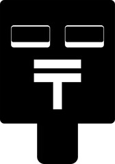 郵便ポストのかわいいアイコンイラスト