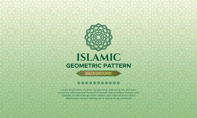 Islamic geometric background with Arabic pattern for muslim holidays celebration