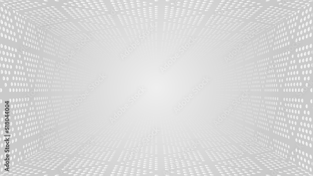 Aufkleber halftone dots extending tunnel space sense technology background