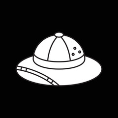 pith helmet, safari hat, safari helmet, salacot, sola topee, sun helmet, topee, topi, lightweight cloth-covered helmet