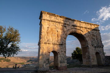 arco de triunfo romano, siglo I a. C., Medinaceli, Soria,  comunidad aut&oacute;noma de Castilla y Le&oacute;n, Spain, Europe
