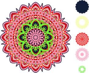  Vector layered template for laser and paper cutting, printing on a T-shirt, mug.