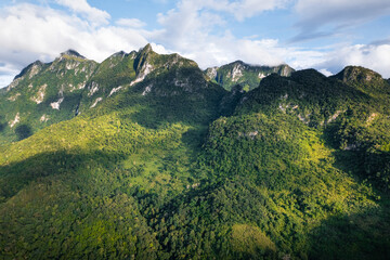 Green mountain view at Chiang Dao