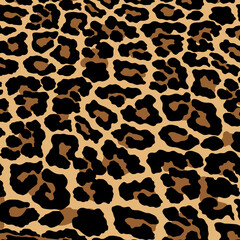 Leopard, cheetah and jaguar print seamless pattern.  Animal skin print seamless pattern design.