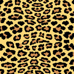 Leopard, cheetah and jaguar print seamless pattern.  Animal skin print seamless pattern design.