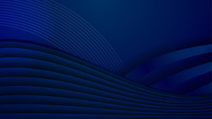 Dark blue abstract background. Vector illustration for presentation design. Can be used for business, corporate, institution, party, festive, seminar, talk, flyer, texture, wallpaper, and pattern.