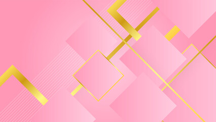 Luxury pink gold abstract background. Vector illustration for presentation design. Can be used for business, corporate, institution, party, festive, seminar, flyer, texture, wallpaper, and pattern.
