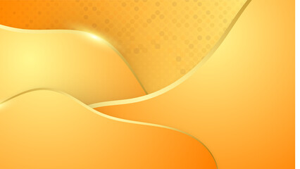 Luxury orange gold abstract background. Vector illustration for presentation design. Can be used for business, corporate, institution, party, festive, seminar, flyer, texture, wallpaper, and pattern.