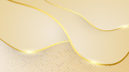 Luxury gold abstract background. Vector illustration for presentation design. Can be used for business, corporate, institution, party, festive, seminar, flyer, texture, wallpaper, and pattern.