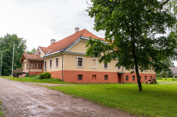 traditional manor in estonia, europe
