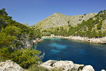 Cala Murta. Peninsula de Formentor.Sierra de Tramuntana.Mallorca.Islas Baleares. España.