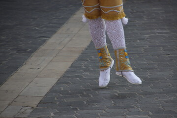 Basque folk street dance festival