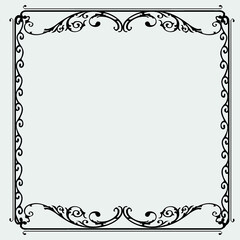 Frame, in the style of an ornament,  Vector illustration eps 10, Art.	