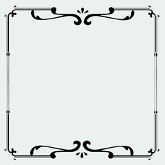 Frame, in the style of an ornament,  Vector illustration eps 10, Art.	