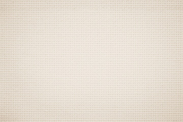 Jute hessian sackcloth burlap canvas fabric woven texture background pattern in light beige cream brown.