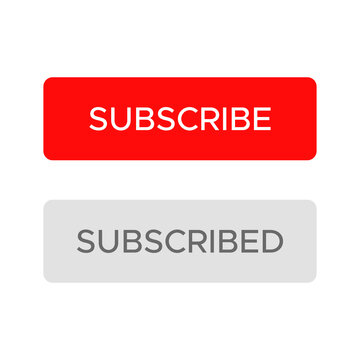 Subscribe, subscribed button icon. vector illustration