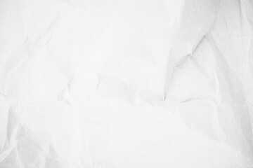 White recycled craft paper texture background. Abstract gray material old vintage page crumpled for...