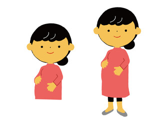 妊婦　イラスト