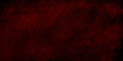 Red grunge abstract background texture black concrete wall, grunge halloween background with blood splash space on wall, red horror wall background, dark slate back background toned classic red color.