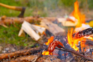 A quiet evening around the campfire