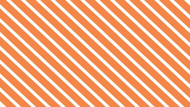 Diagonal dynamic orange stripes. Abstract minimal geometric line background. Motion graphics shape vector animation intro.