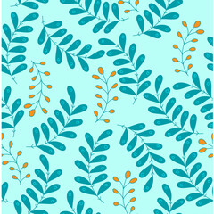 Green pattern with branche