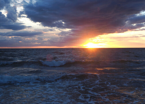 Sonnenuntergang an der Ostseeküste	
